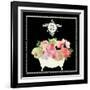 Bain du Jardin III Black-Sarah Mousseau-Framed Art Print