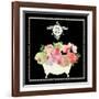 Bain du Jardin III Black-Sarah Mousseau-Framed Art Print