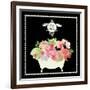 Bain du Jardin III Black-Sarah Mousseau-Framed Art Print