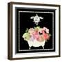 Bain du Jardin III Black-Sarah Mousseau-Framed Art Print