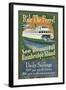 Bainbridge Island, Washington - Ferry Ride-Lantern Press-Framed Art Print