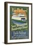 Bainbridge Island, Washington - Ferry Ride-Lantern Press-Framed Art Print