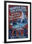 Bainbridge Island, Washington - Whale Watching-Lantern Press-Framed Art Print