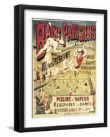 Bains Parisians-Emile Levy-Framed Art Print