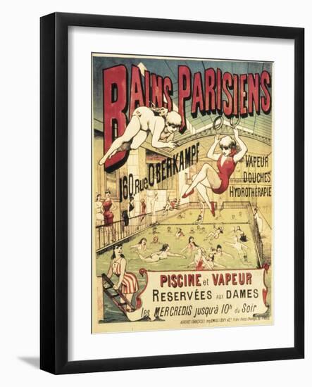 Bains Parisians-Emile Levy-Framed Art Print