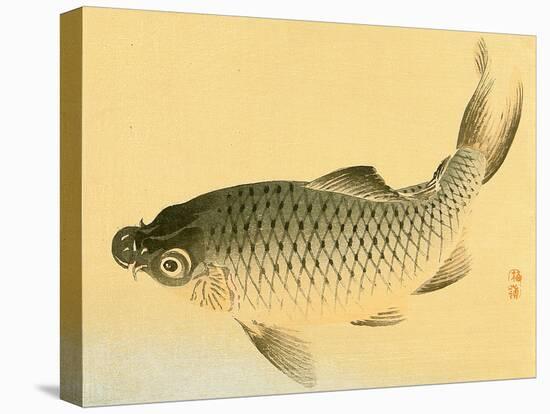 Bairei Gadan - Carp-Bairei Kono-Stretched Canvas