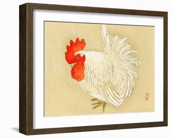 Bairei Gadan - Rooster-Bairei Kono-Framed Giclee Print