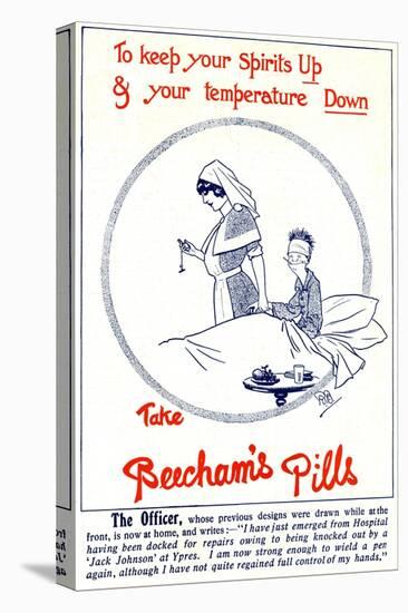 Bairnsfather Beecham's Pills Advertisement, WW1-null-Stretched Canvas