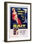 Bait, Top from Left: Cleo Moore, John Agar, Bottom Right: Cleo Moore, 1954-null-Framed Art Print