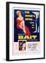 Bait, Top from Left: Cleo Moore, John Agar, Bottom Right: Cleo Moore, 1954-null-Framed Art Print