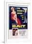 Bait, Top from Left: Cleo Moore, John Agar, Bottom Right: Cleo Moore, 1954-null-Framed Art Print