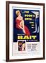 Bait, Top from Left: Cleo Moore, John Agar, Bottom Right: Cleo Moore, 1954-null-Framed Art Print