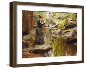 Baiting the Line-Francis Coates Jones-Framed Giclee Print