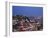 Baixa District and Castelo De Sao Jorge, Lisbon, Portugal-Michele Falzone-Framed Photographic Print