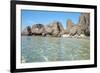 Baja California, Mexico. Sea of Cortez. Large rocks on the shore.-Julien McRoberts-Framed Photographic Print