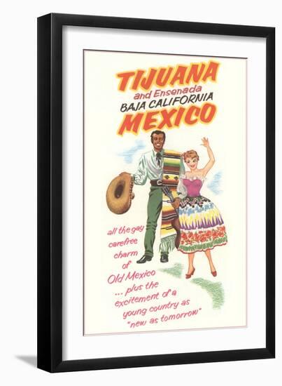 Baja California Travel Poster-null-Framed Art Print
