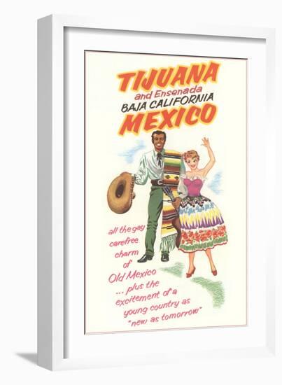 Baja California Travel Poster-null-Framed Art Print