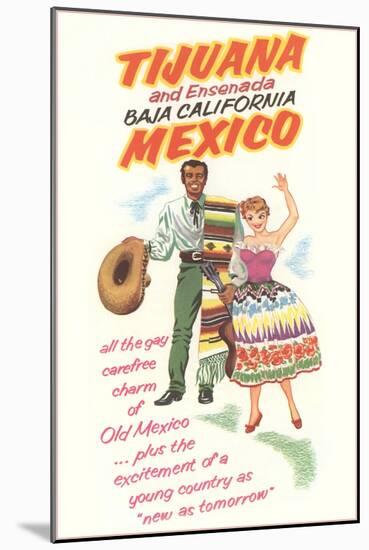 Baja California Travel Poster-null-Mounted Art Print