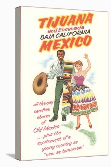 Baja California Travel Poster-null-Stretched Canvas