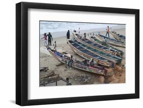 Bakau Fish Market, Bakau, Near Banjul, Gambia, West Africa, Africa-Robert Harding-Framed Photographic Print