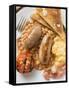 Baked Beans with Scrambled Egg, Sausages, Bacon, Tomato & Toast-null-Framed Stretched Canvas