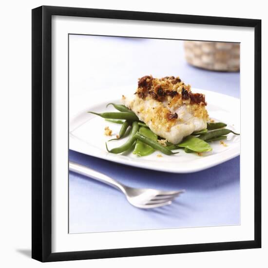 Baked Cod on Beans-Frank Wieder-Framed Photographic Print