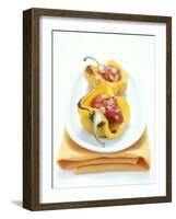 Baked Peppers with Tomato Stuffing-Michael Boyny-Framed Photographic Print