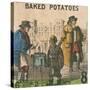 Baked Potatoes, Cries of London, C1840-TH Jones-Stretched Canvas