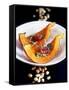 Baked Pumpkin Wedges with Peanut and Garlic Dressing-Jean Cazals-Framed Stretched Canvas