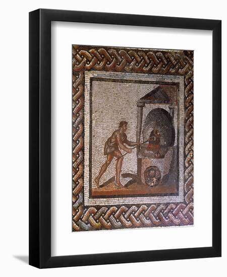 Baker and Bread Oven, Originally from Saint-Romain-En-Gal, Rhone-Alpes, France, 3rd Century AD-null-Framed Premium Giclee Print