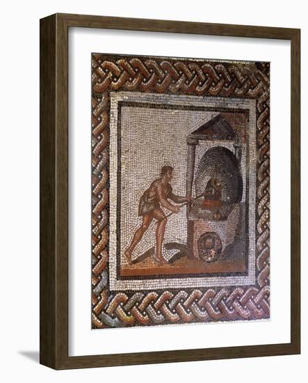 Baker and Bread Oven, Originally from Saint-Romain-En-Gal, Rhone-Alpes, France, 3rd Century AD-null-Framed Giclee Print
