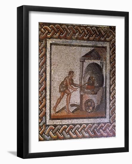 Baker and Bread Oven, Originally from Saint-Romain-En-Gal, Rhone-Alpes, France, 3rd Century AD-null-Framed Giclee Print