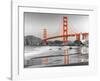 Baker beach and Golden Gate Bridge, San Francisco-null-Framed Art Print