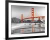 Baker beach and Golden Gate Bridge, San Francisco-null-Framed Art Print