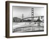 Baker beach and Golden Gate Bridge, San Francisco-null-Framed Art Print