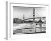 Baker beach and Golden Gate Bridge, San Francisco-null-Framed Art Print