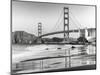 Baker beach and Golden Gate Bridge, San Francisco-null-Mounted Art Print