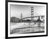 Baker beach and Golden Gate Bridge, San Francisco-null-Framed Art Print