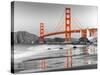 Baker beach and Golden Gate Bridge, San Francisco-null-Stretched Canvas