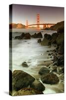 Baker Beach and the Golden Gate Bridge-Vincent James-Stretched Canvas