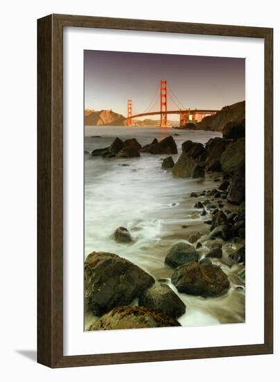 Baker Beach and the Golden Gate Bridge-Vincent James-Framed Photographic Print