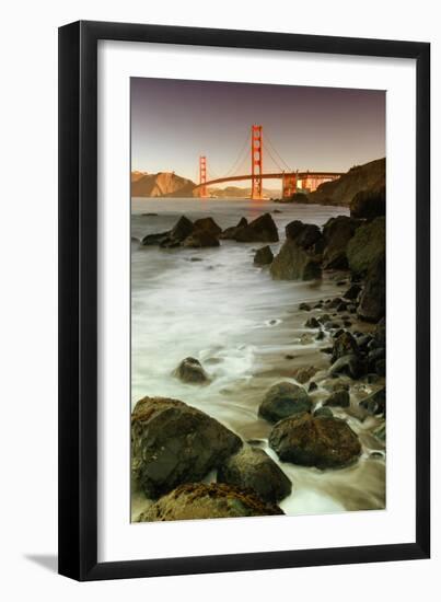 Baker Beach and the Golden Gate Bridge-Vincent James-Framed Photographic Print