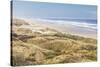 Baker Beach, Oregon, USA. Grassy dunes and a sandy beach on the Oregon coast.-Emily Wilson-Stretched Canvas