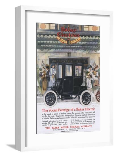 Baker Electric Cars, USA, 1910--Framed Giclee Print