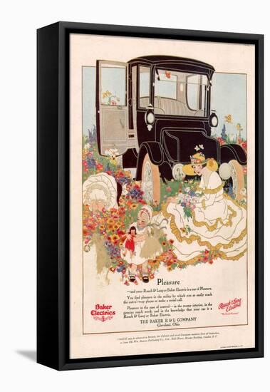 Baker Electrics, Magazine Advertisement, USA, 1916-null-Framed Stretched Canvas