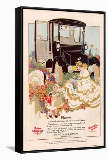 Baker Electrics, Magazine Advertisement, USA, 1916-null-Framed Stretched Canvas