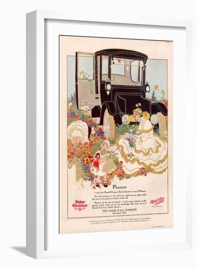 Baker Electrics, Magazine Advertisement, USA, 1916-null-Framed Giclee Print