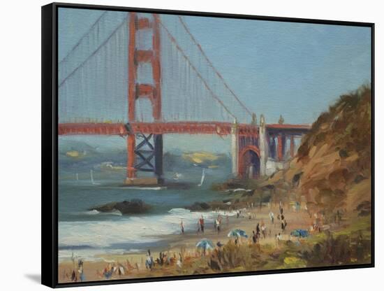 Baker's Beach-Chuck Larivey-Framed Stretched Canvas