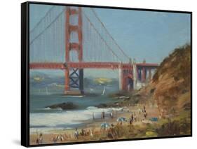 Baker's Beach-Chuck Larivey-Framed Stretched Canvas