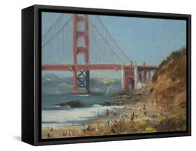 Baker's Beach-Chuck Larivey-Framed Stretched Canvas